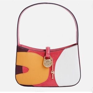 Michael Kors Lyra Small Color-Block Pochette Shoulder Bag